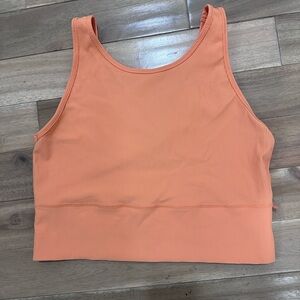 Lululemon orange crop tank